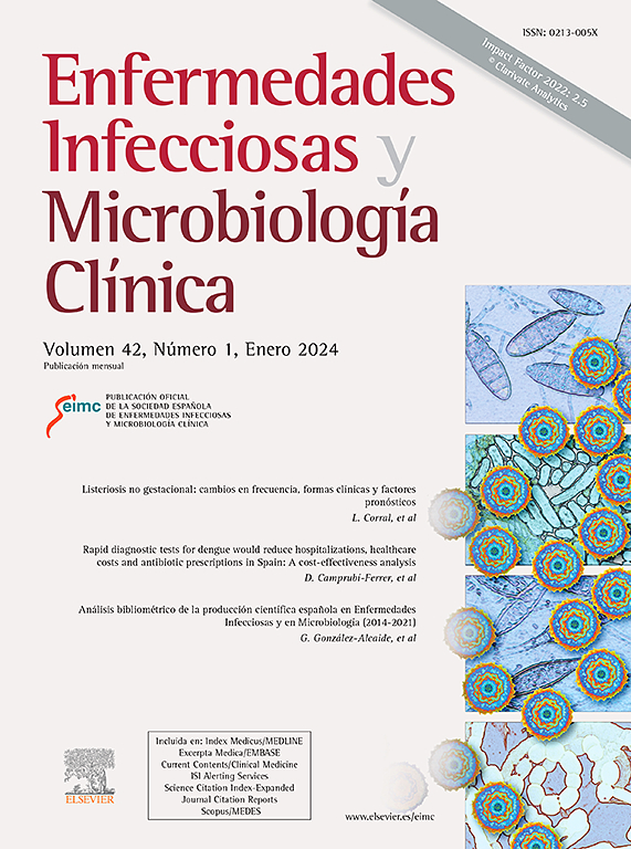 Go to journal home page - Enfermedades Infecciosas y Microbiología Clínica